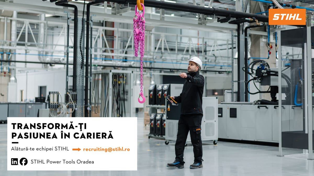 Oradea: STIHL Power Tools recrutează angajați pentru noua fabrică de baterii, la Oradea Job Expo
