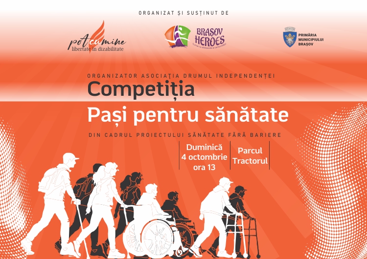 „Pași pentru sănătate”: o competiție în care fiecare pas contează. Evenimentul are loc pe 4 octombrie în Parcul Tractoru