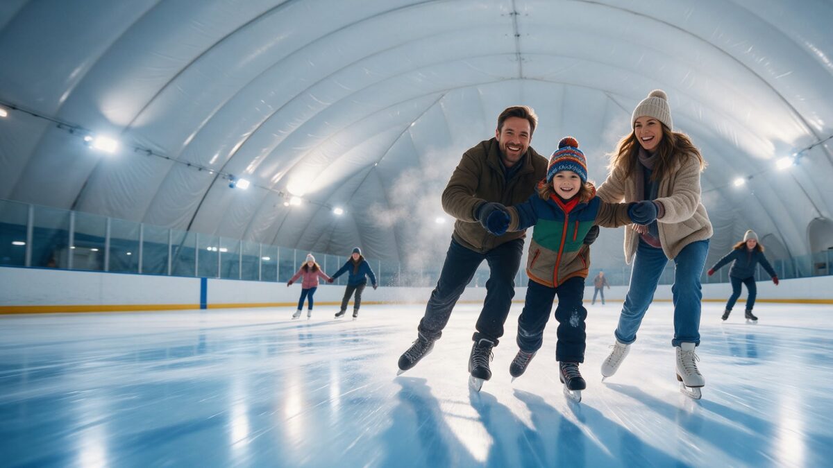 Patinoarul Mureș: Ice Disco revine cu muzică și lumini pe gheață, pentru 30 de lei