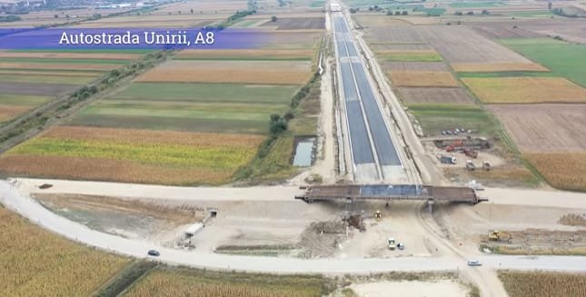 Pe A8, tronsonul Târgu Mureș–Miercurea Nirajului are 61% lucrări, dar apar blocaje în zona montană