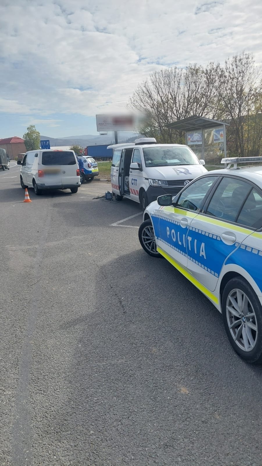 Pe DN1, în Cluj, controale de cinci ore: 102 sancțiuni și 52 de testări pentru alcool