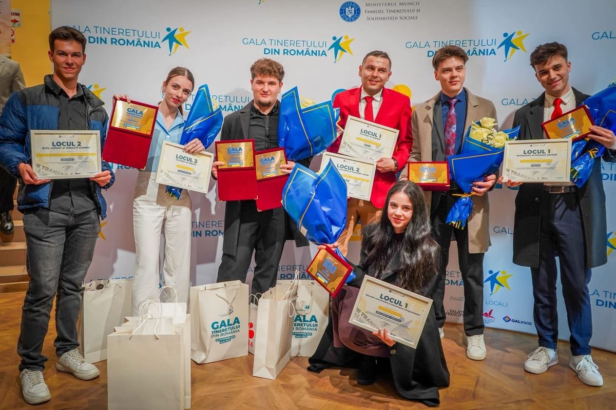 Pe Valea Arieșului, șapte premii la Gala Tineretului din România pentru proiectele AMoS Turda