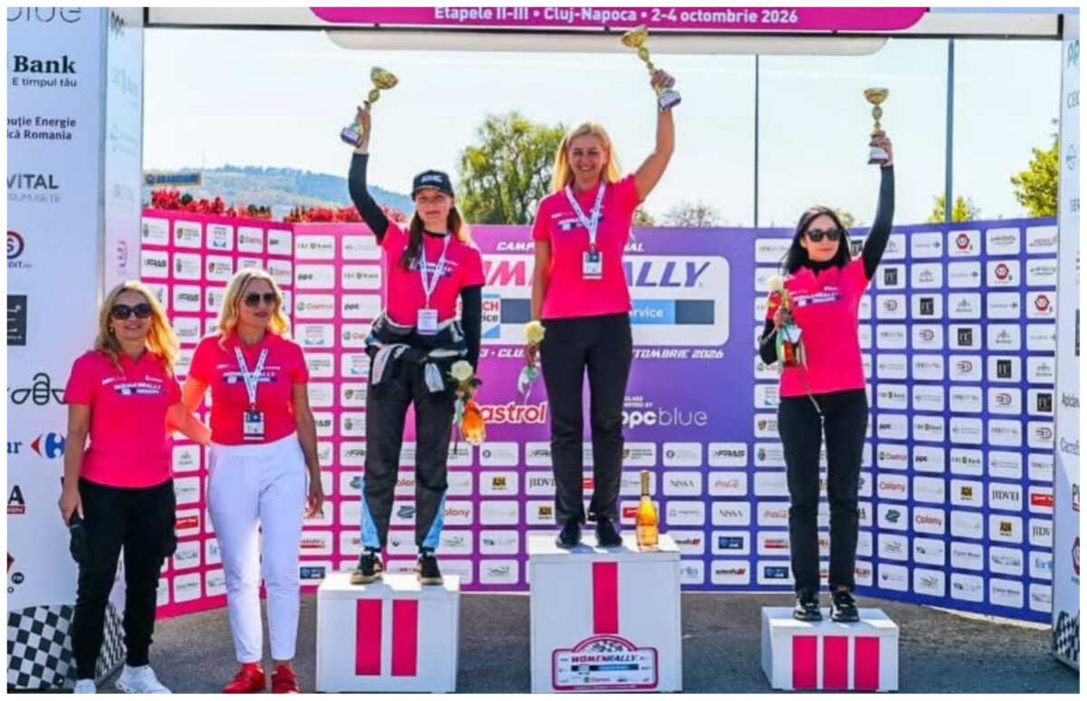 Performanță: Albaiulianca Andrada Munteanu a câștigat etapa Women Rally 2026 de la Cluj-Napoca