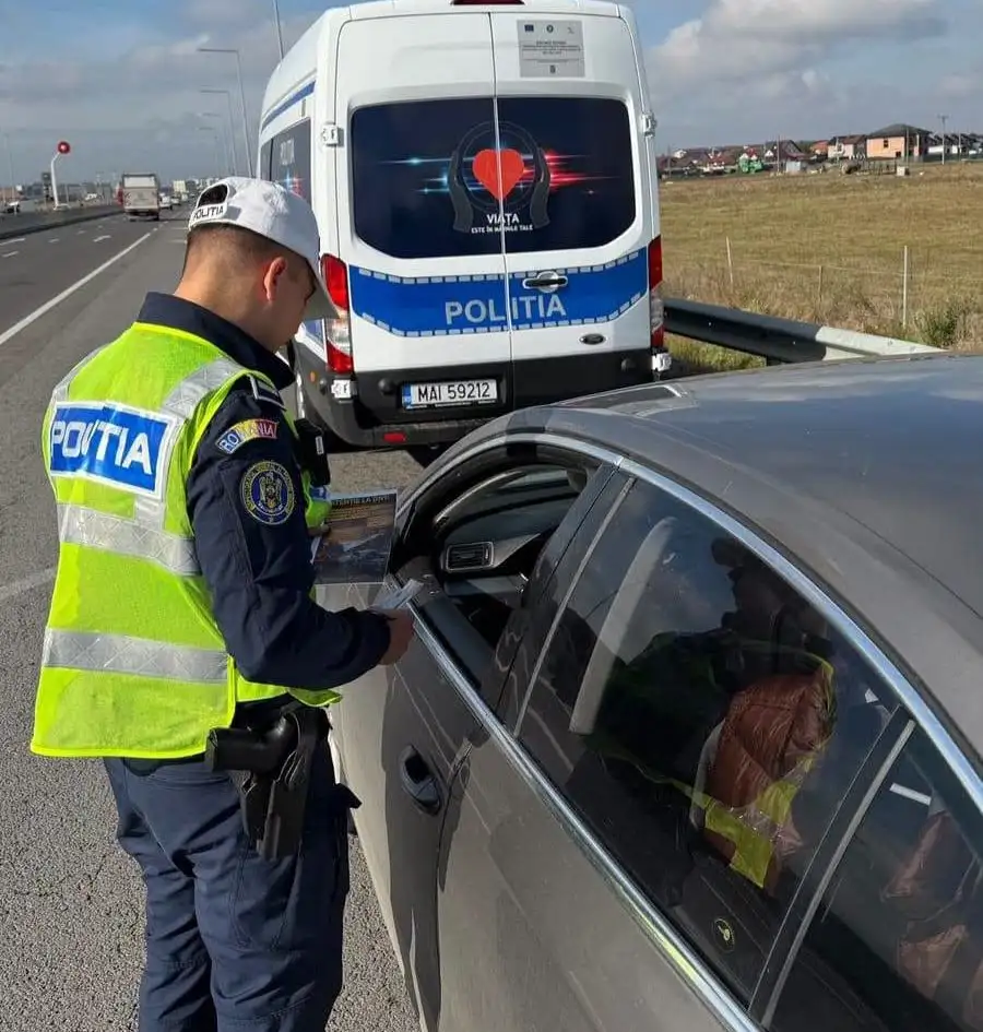 Peste 160 de amenzi în patru ore, după o acțiune a poliției rutiere din Brașov