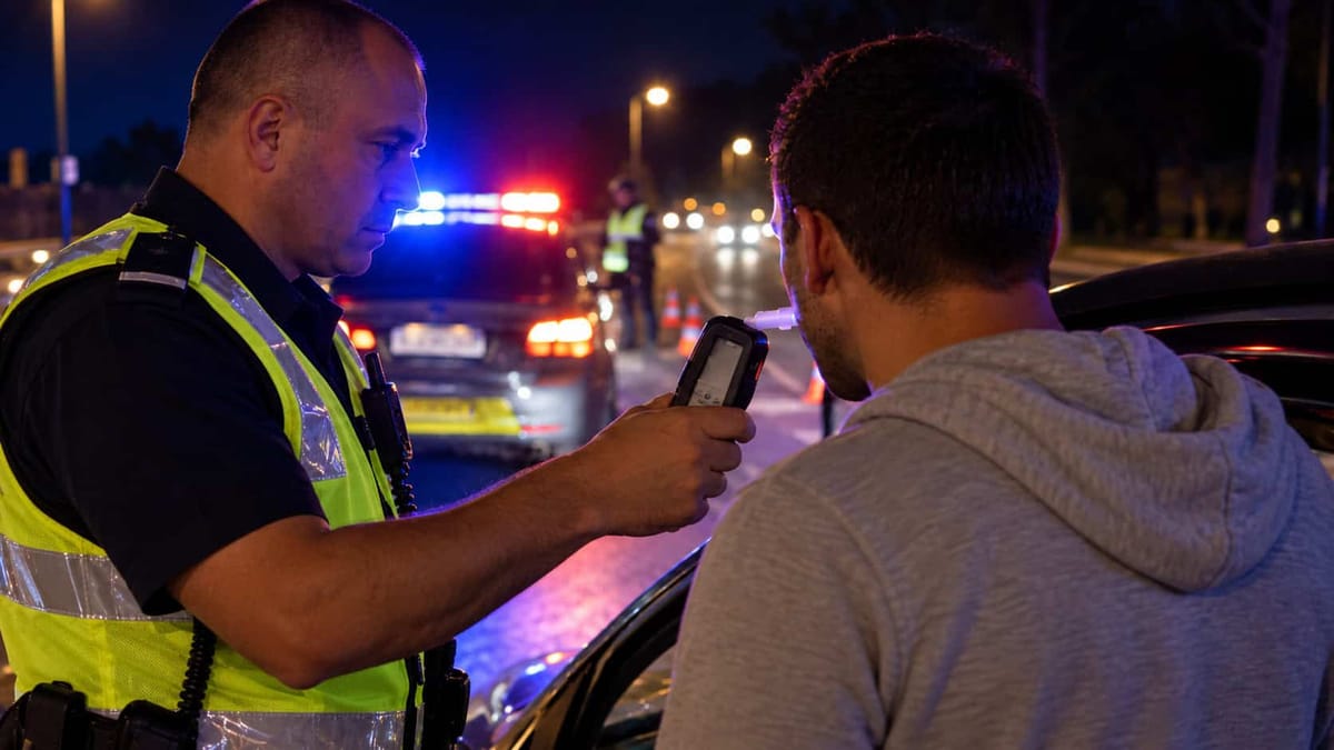 Petiș: șofer de 33 de ani prins beat la volan, cu 0,67 mg/l alcool în aerul expirat