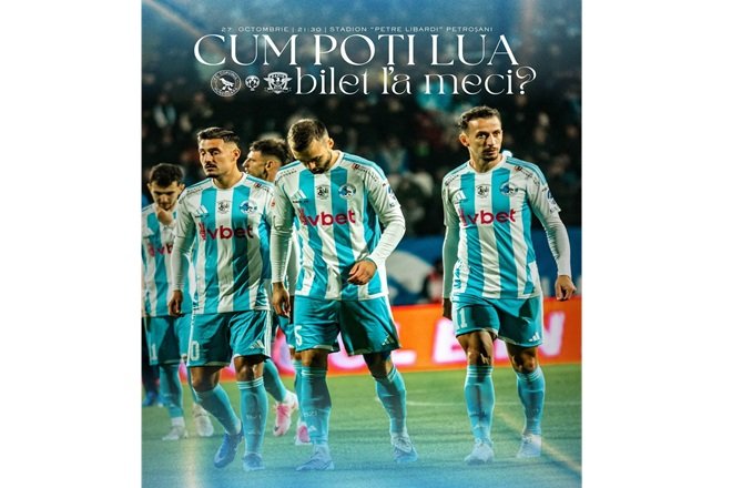 Petroșani: Corvinul Hunedoara întâlnește FC Rapid în Cupa României, marți, de la ora 21:30