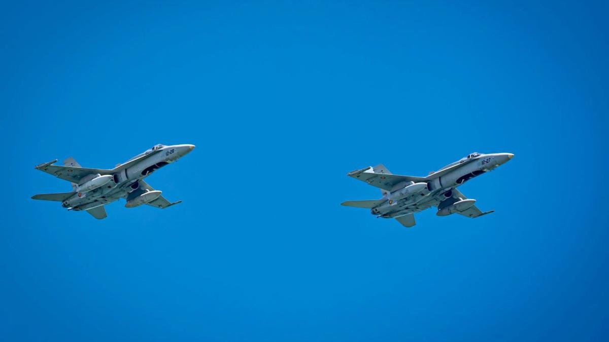 Plauru, Tulcea: alertă la granița cu Ucraina, două avioane F-18 ridicate de urgență de la sol
