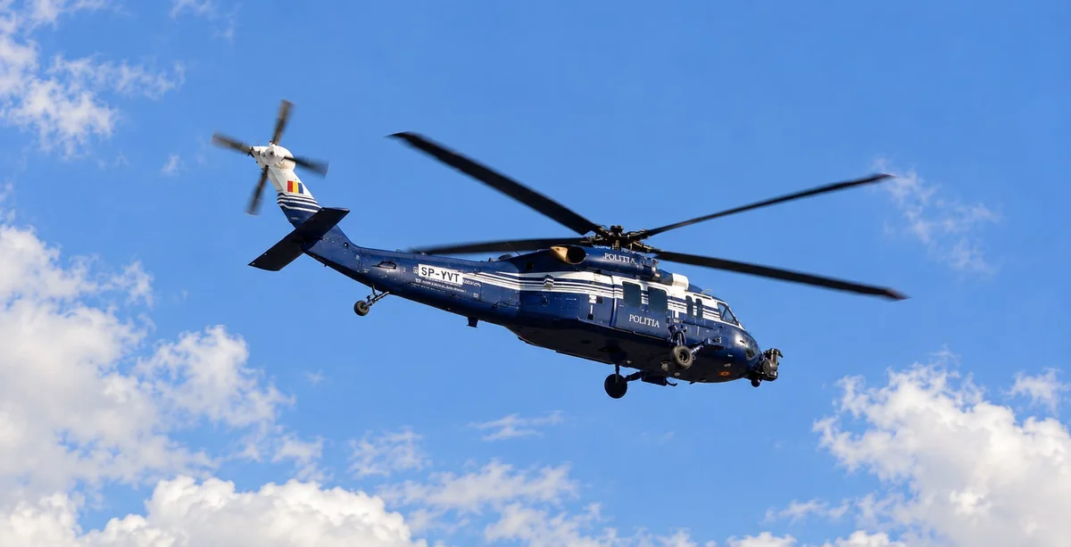 Poliția Arad urmărește din elicopter șoferii de pe principalele artere, pe 9 și 10 octombrie