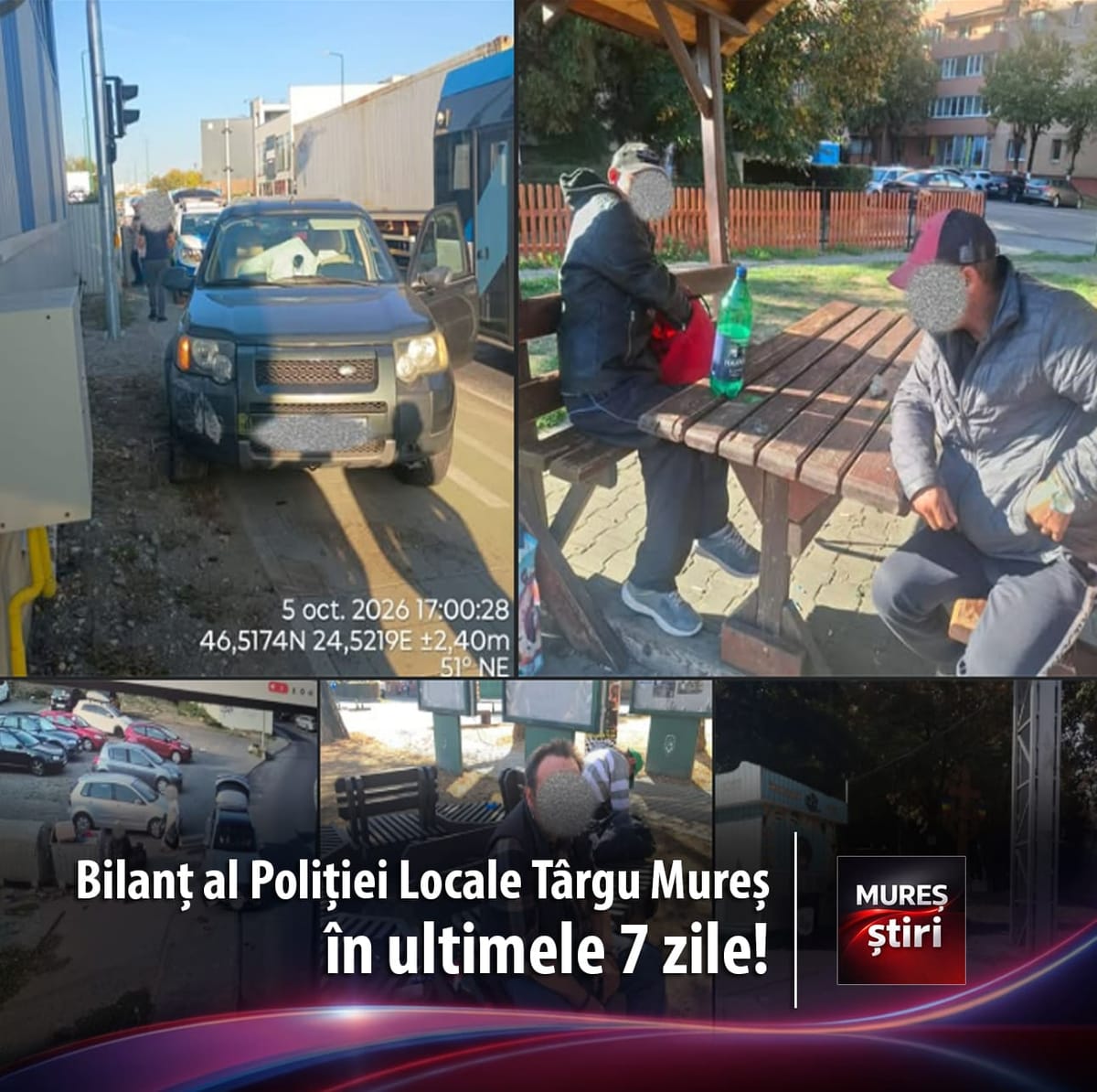 Poliția Locală Târgu Mureș: peste 130.000 de lei amenzi și peste 400 de sancțiuni într-o săptămână