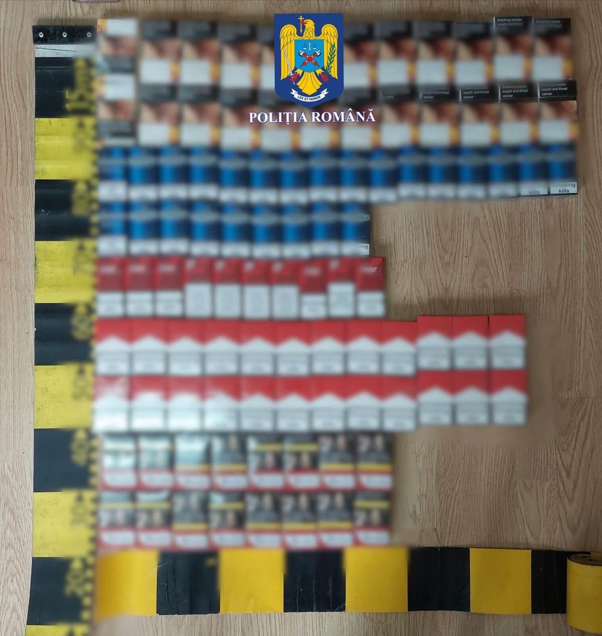 Poliția Română: aproape 70 de milioane de țigarete și peste 9,8 tone de tutun confiscate în nouă luni