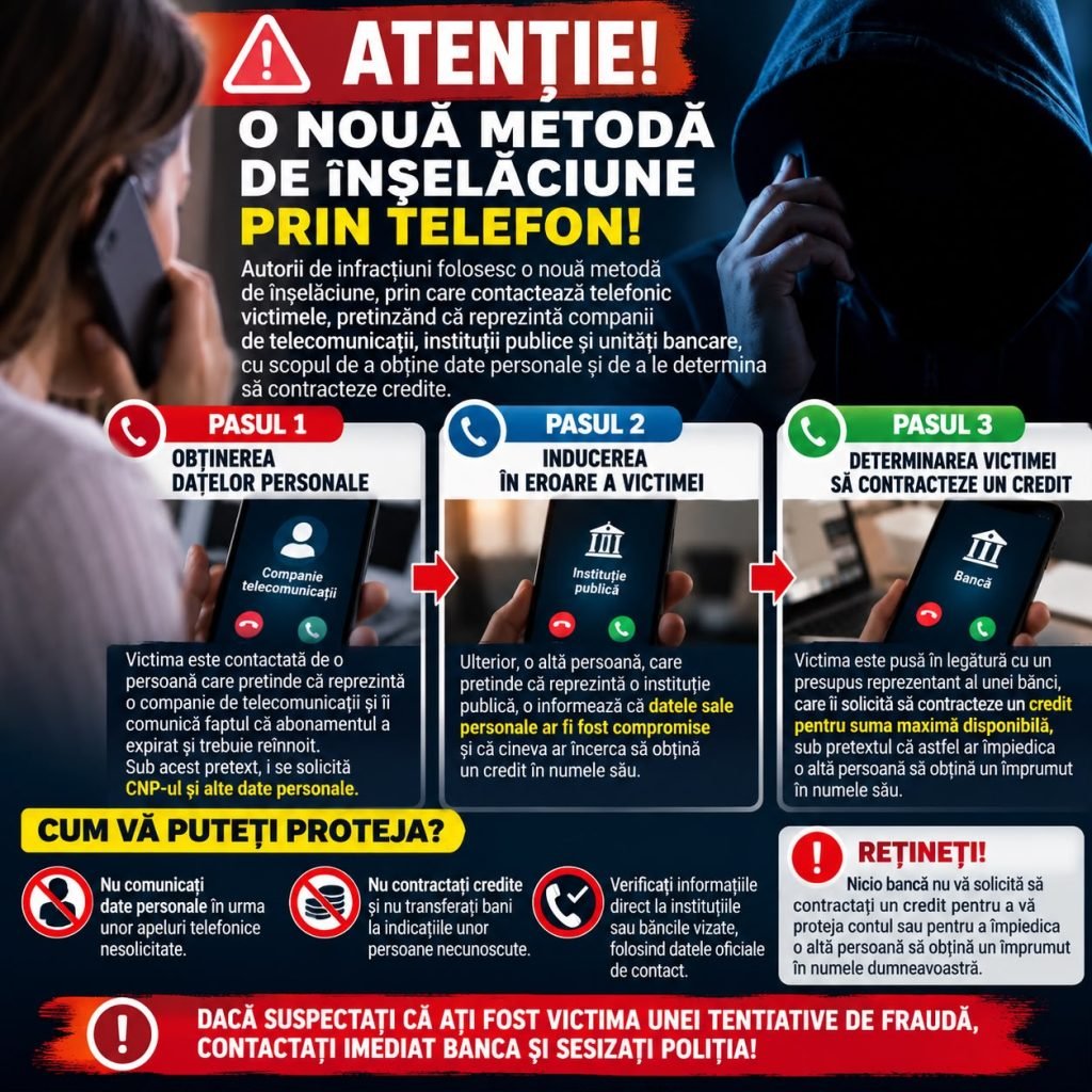 Polițiștii avertizează: escrocii se dau angajați ai firmelor de telefonie ca să obțină CNP-ul