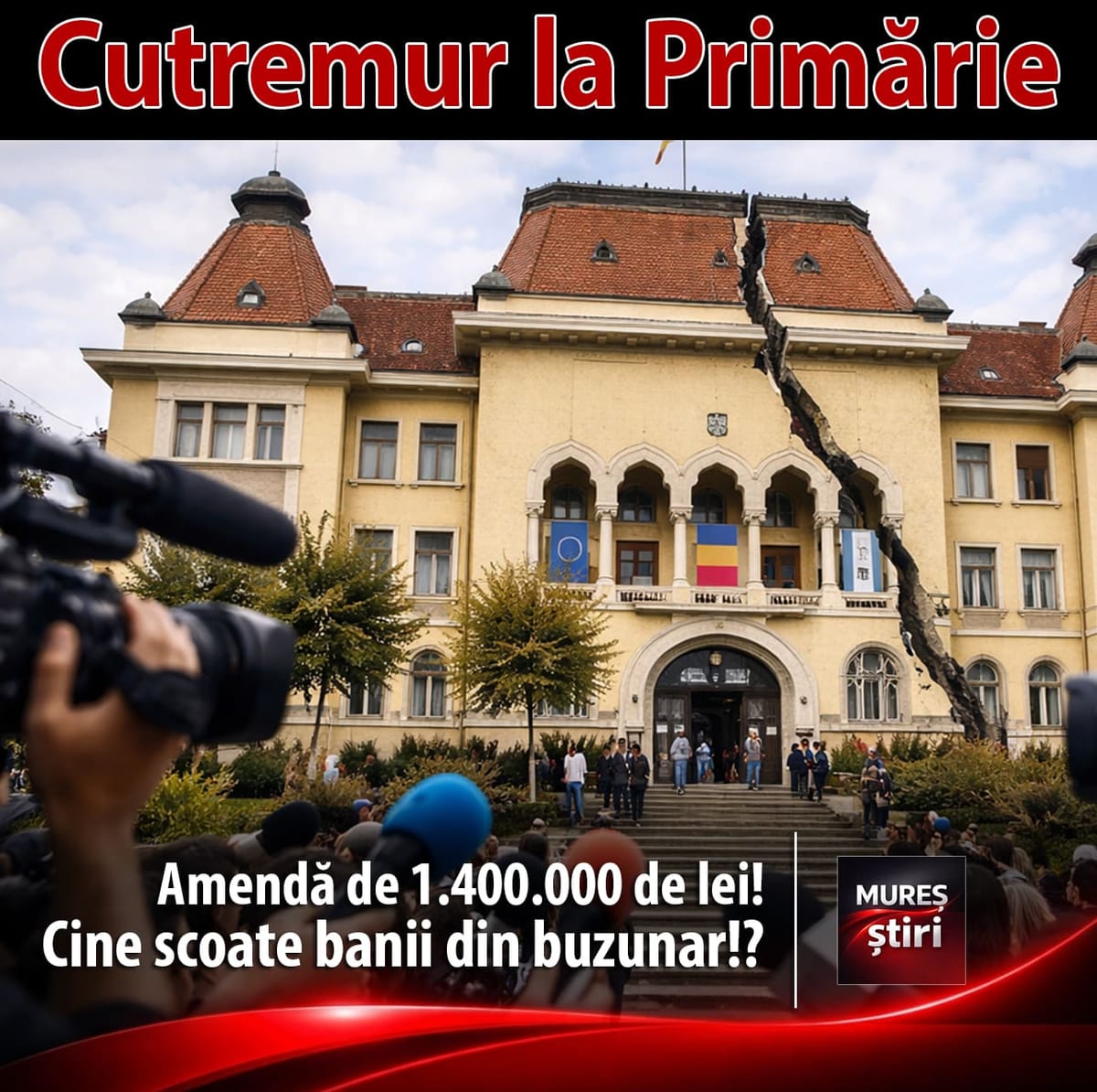 Primăria Târgu Mureș, amendată cu 1,4 milioane de lei pentru salubritatea stradală