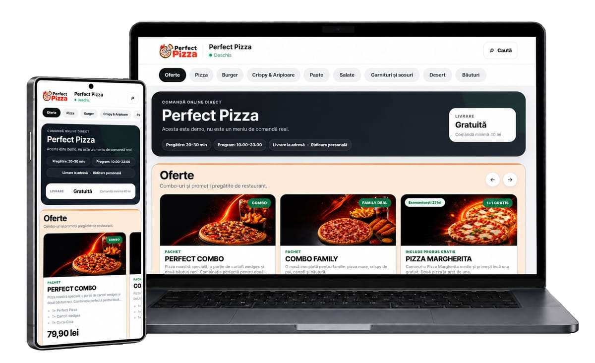 Propriul site de comenzi: pasul firesc pentru afacerile HoReCa care vor să țină pasul