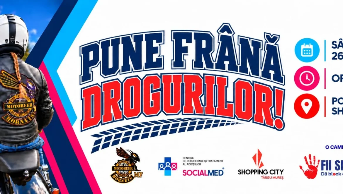 „Pune frână drogurilor!”, sâmbătă, la Târgu Mureș