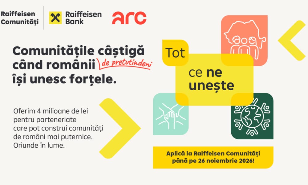 Raiffeisen Comunități: 4 milioane de lei pentru proiecte locale ale comunităților din România și diaspora