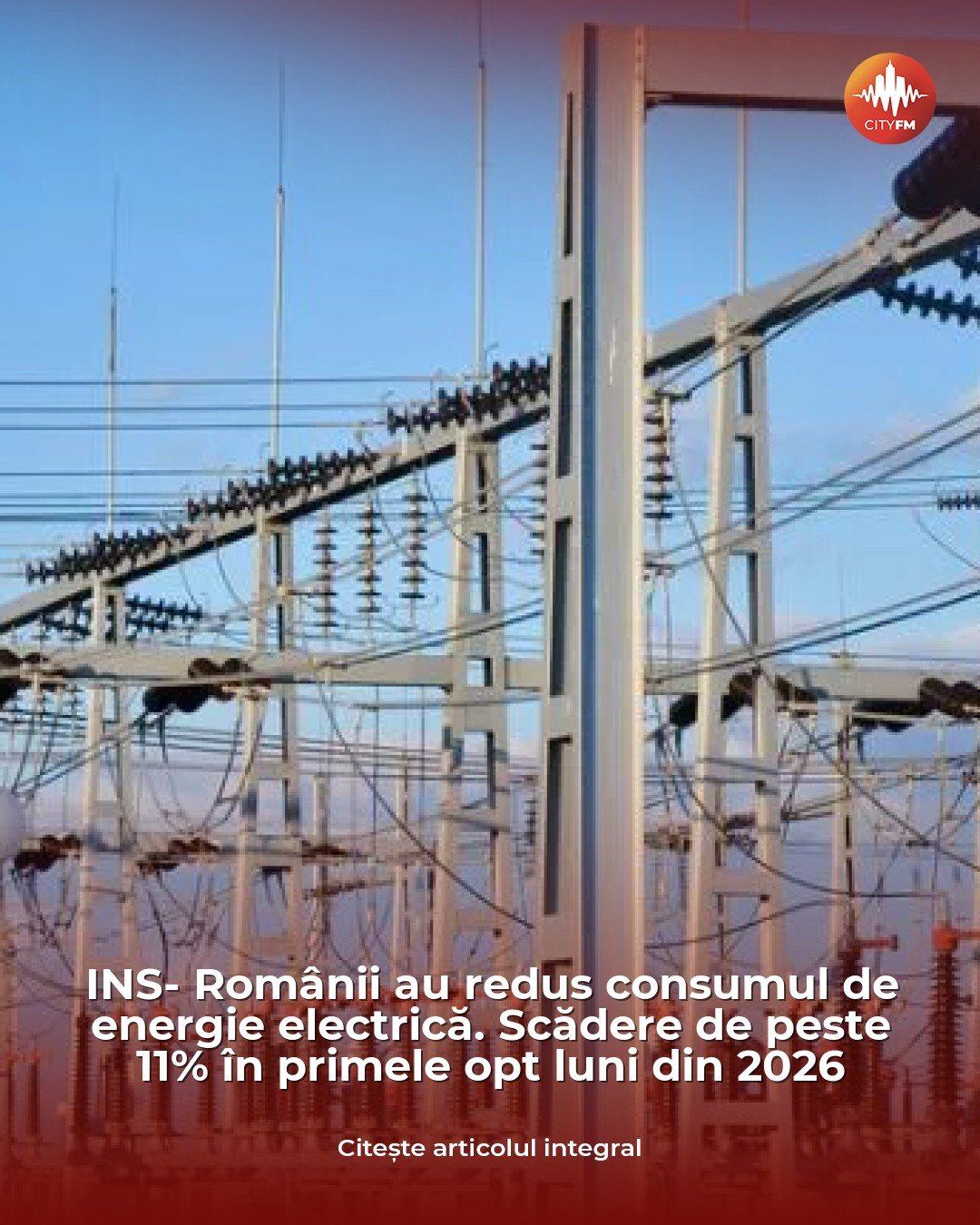 Românii au redus consumul de energie electrică cu peste 11% în primele opt luni din 2026