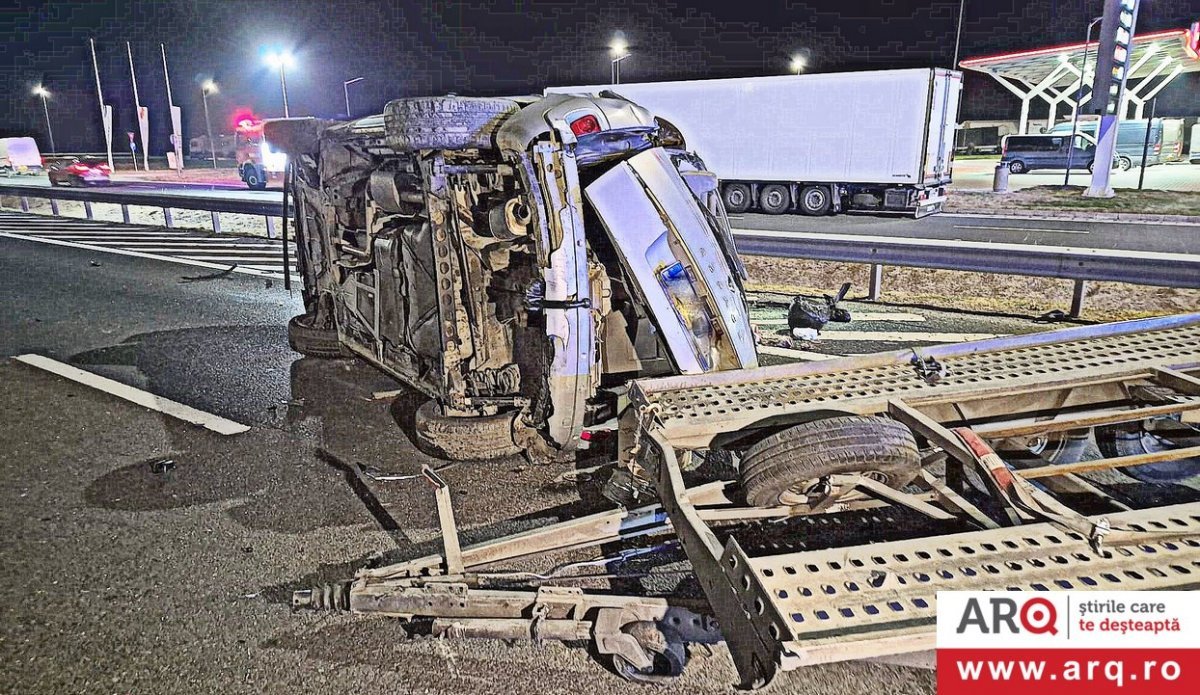 Șagu: accident cu șase autoturisme și două microbuze pe A1 între Timișoara și Arad, mai mulți răniți