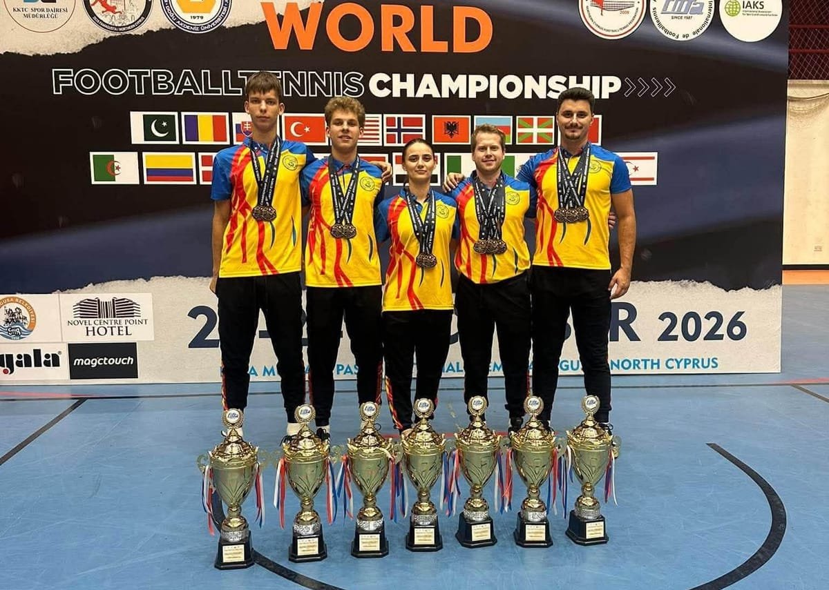 Salonta: cinci salontani, campioni mondiali la fotbal-tenis, după 13 finale câștigate de România