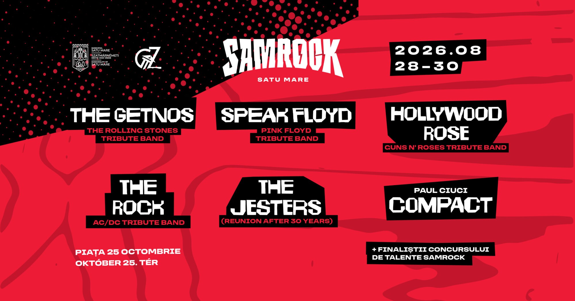 SamRock revine! În perioada 28-30 august, rockul se întoarce la Satu Mare!