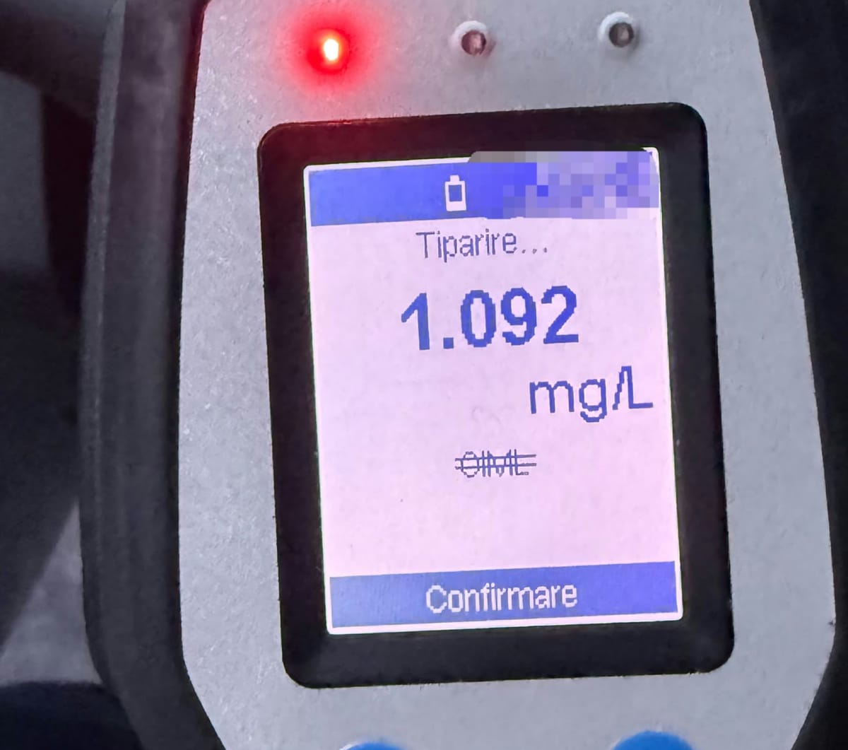 Sântimbru: șofer din Ciucsângeorgiu, prins băut la volan, cu 1,092 mg/l alcool pe aer expirat