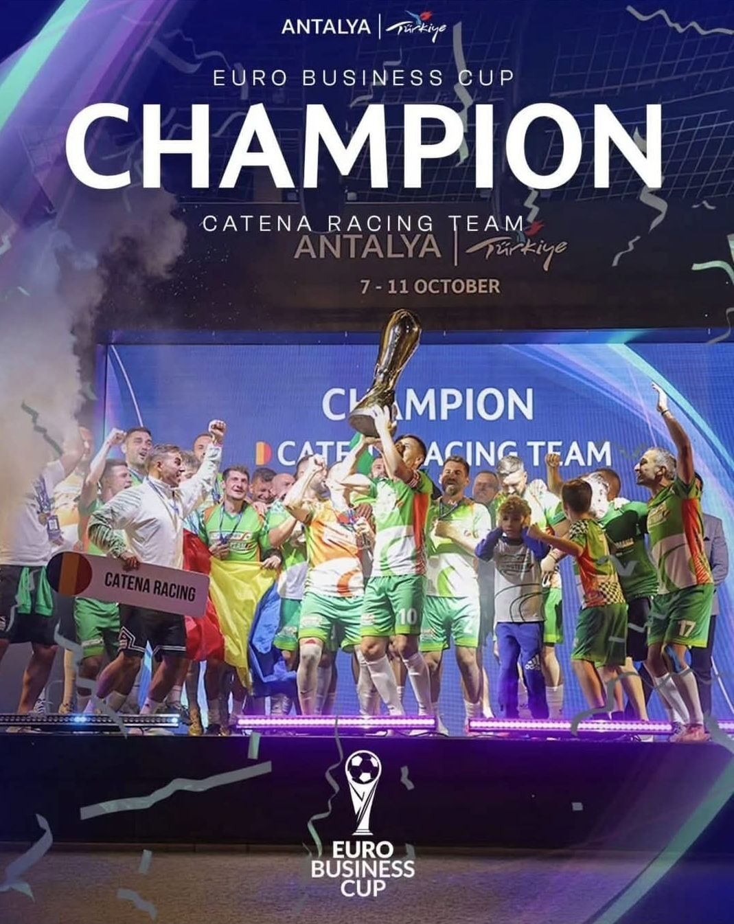 Satu Mare: Catena Racing Team, campioană a Europei la minifotbal, la Euro Business Cup 2026 din Antalya
