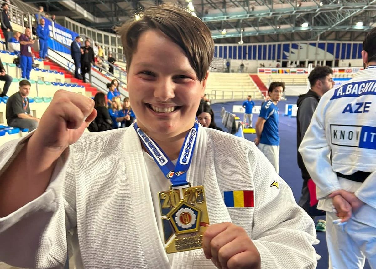 Sibianca Roxana Vişa a cucerit aurul și titlul de campioană europeană de tineret U23 la judo
