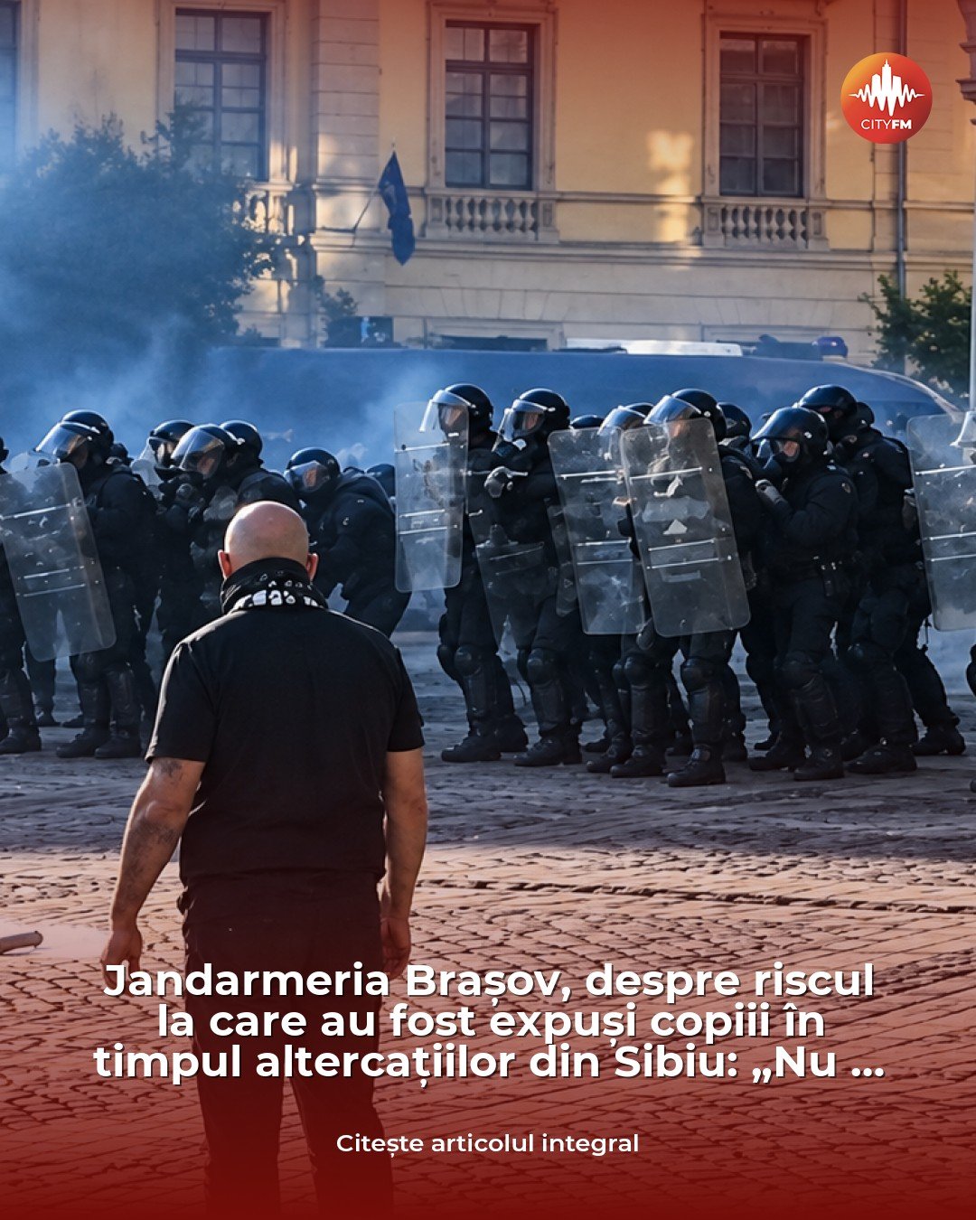 Sibiu: Jandarmeria nu exclude că spray-ul lacrimogen a ajuns în sălile de clasă, după altercații