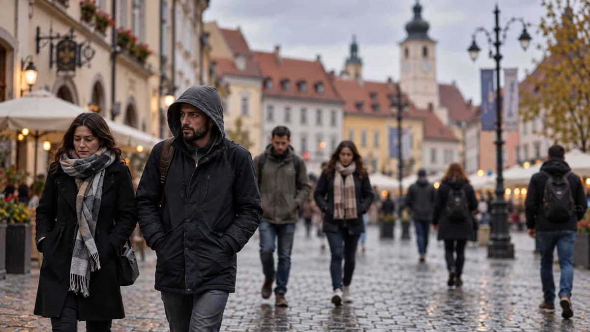 Sibiu: temperaturile scad, iar ploile se extind în mare parte din țară, cu cod galben în sud