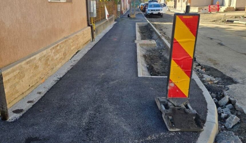 Sighet: lucrări pe strada Xenopol din 21 octombrie, cu restricții temporare de circulație