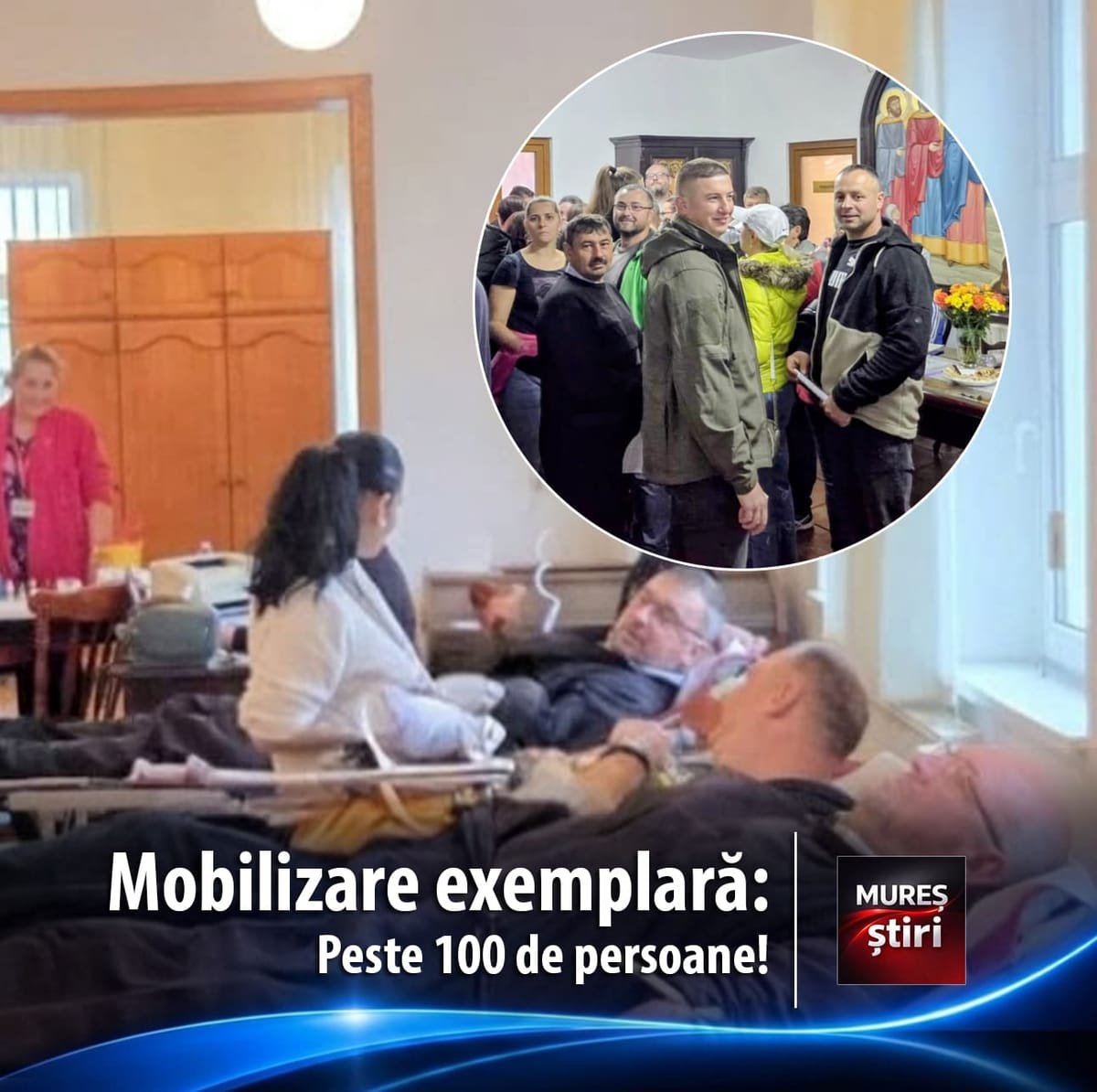 Sighișoara: peste 100 de persoane au donat sânge într-o nouă acțiune de colectă mobilă