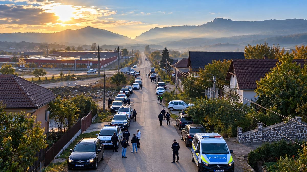 Șimleu Silvaniei și Pusta: acțiune de amploare a polițiștilor și jandarmilor, cu sprijin aerian VIDEO