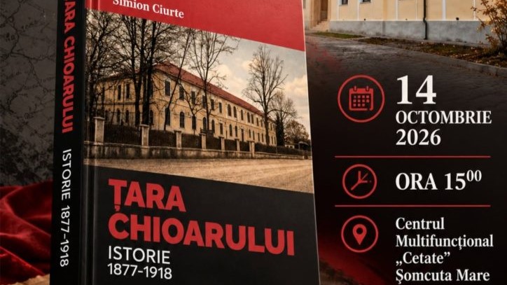 Șomcuta Mare: lansare de carte despre Țara Chioarului în perioada 1877-1918, de Simion Ciurte