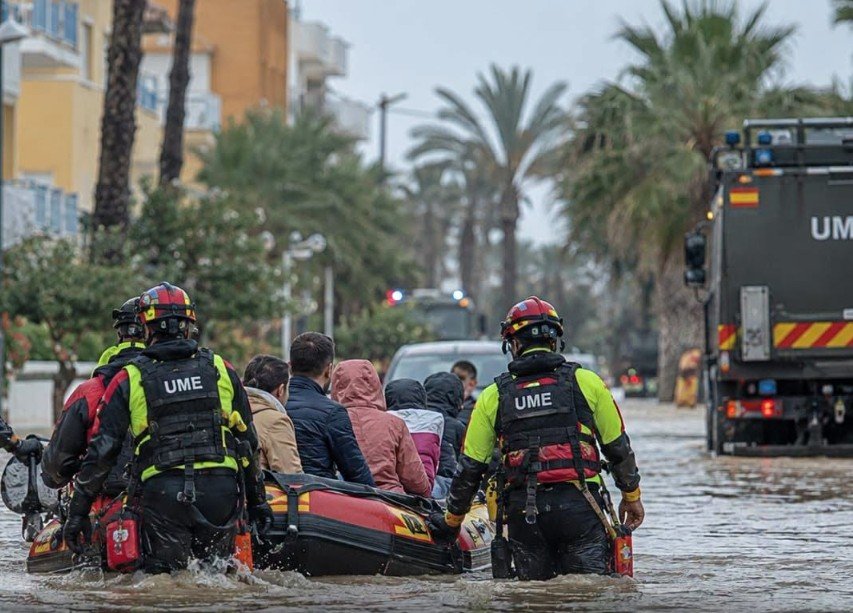Spania: inundații catastrofale, peste 600 l/mp în furtuna Adam și circa 2.000 de persoane evacuate