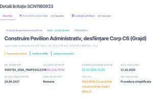 Spitalul din Borșa lansează licitație de aproape un milion de euro pentru un pavilion administrativ