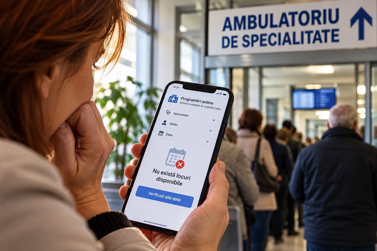 Spitalul Județean Zalău: consultațiile sunt la limita capacității, peste 21.600 de programări în trei luni