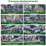 Străzi și intersecții din Bistrița închise: lucrări de apă-canal și asfaltare