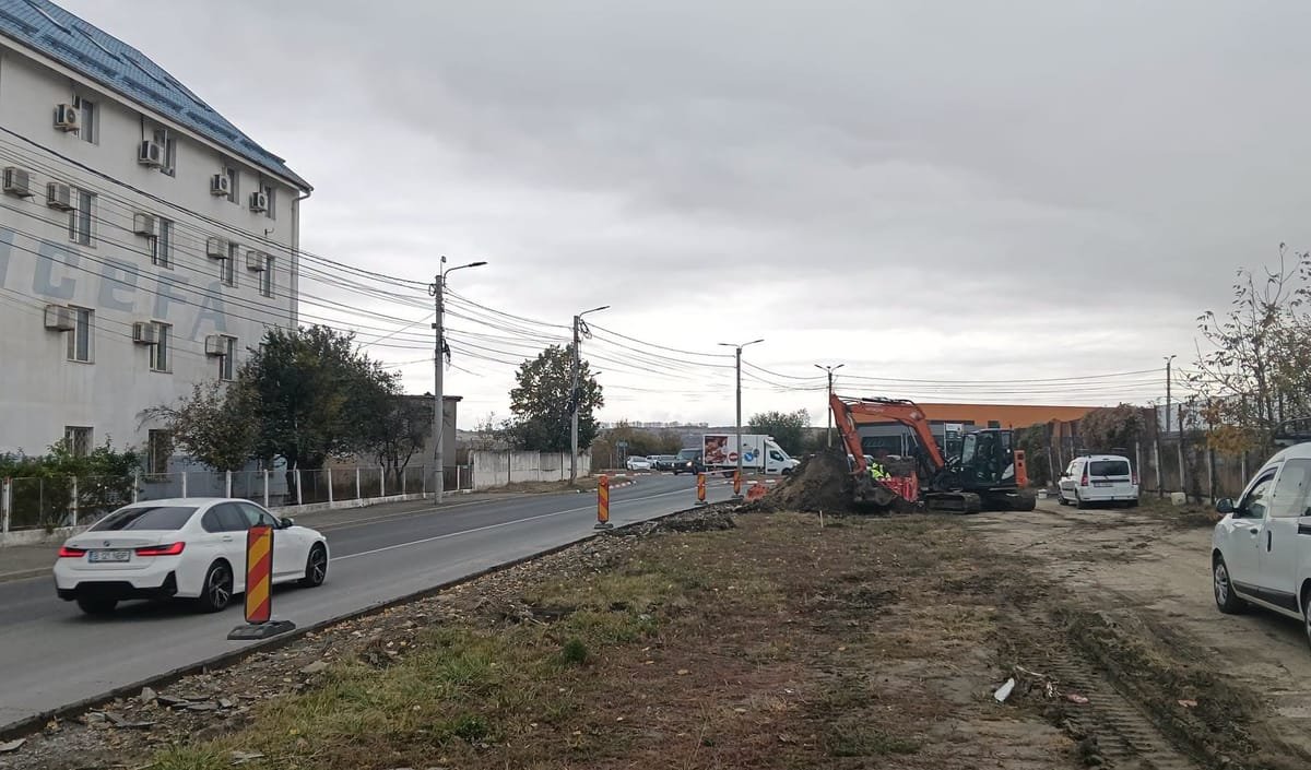 Strada Henri Coandă din Sibiu se lărgește, pentru un trafic mai fluent spre cartierul Vasile Aaron
