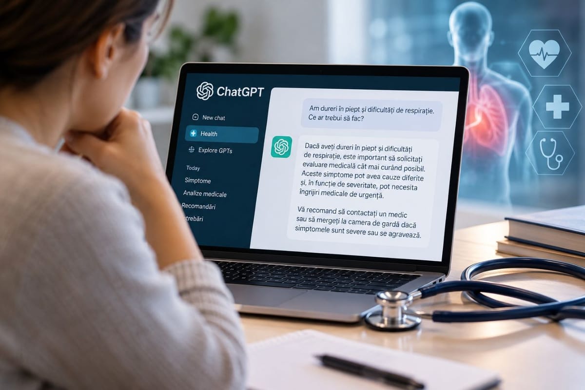 Studiu în Nature Medicine: ChatGPT Health a subestimat gravitatea a peste jumătate dintre urgențele medicale