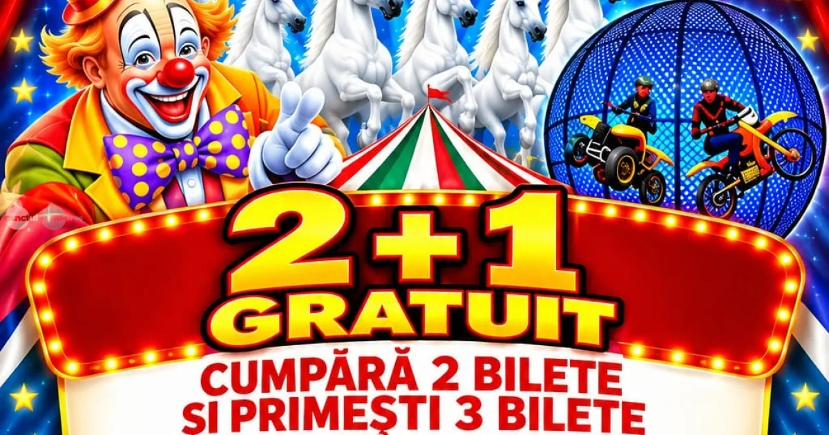 Târgu Mureș: Circul Hungária continuă spectacolele până pe 11 octombrie, cu numere cu cai arabi