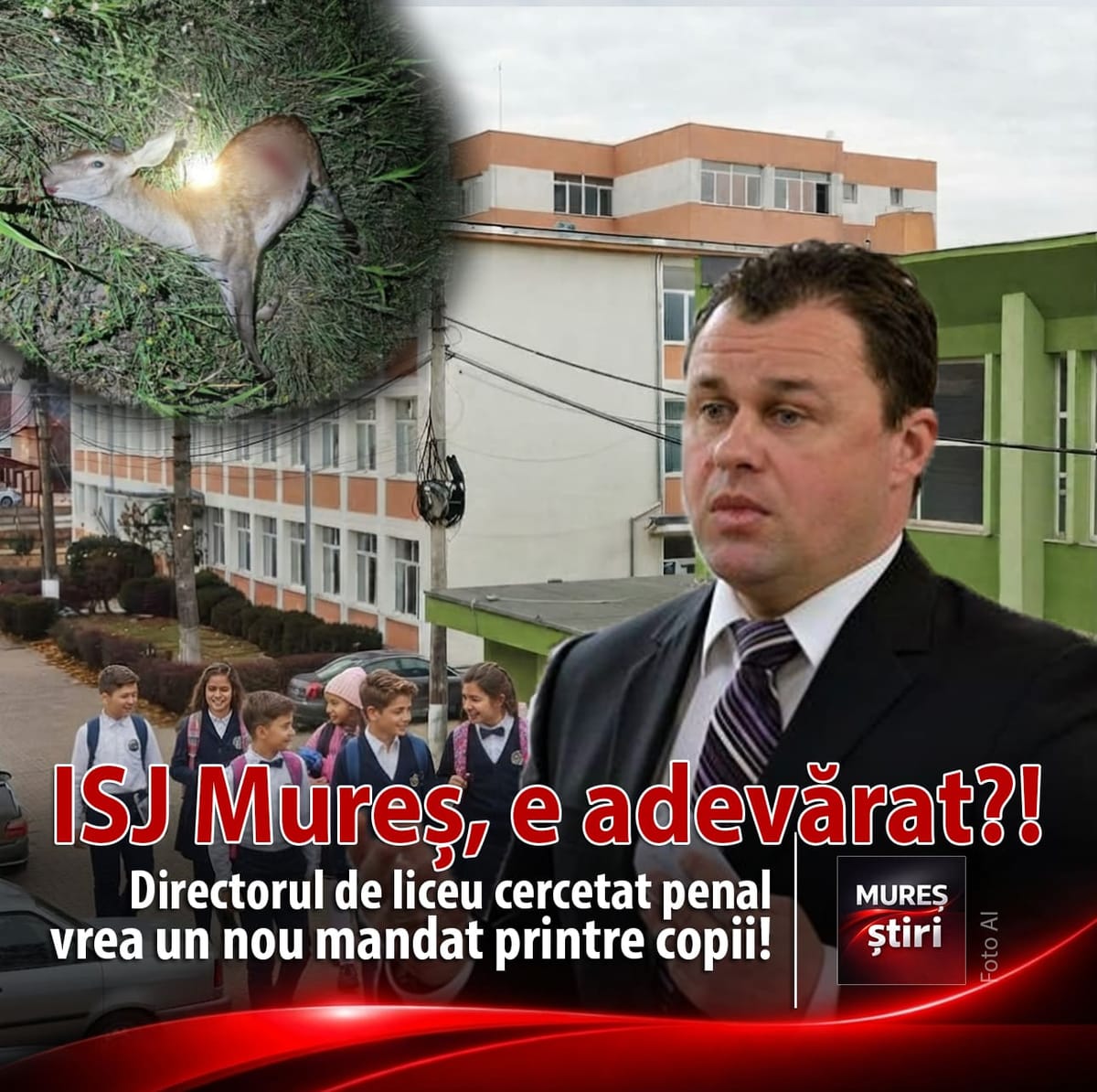 Târgu Mureș: directorul liceului sportiv, cercetat penal pentru braconaj, vizează un nou mandat