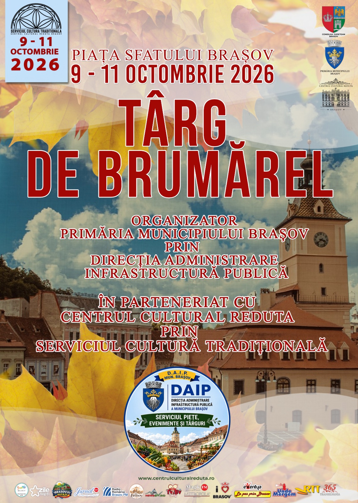Târgul de Brumărel revine în Piața Sfatului din Brașov, între 9 și 11 octombrie