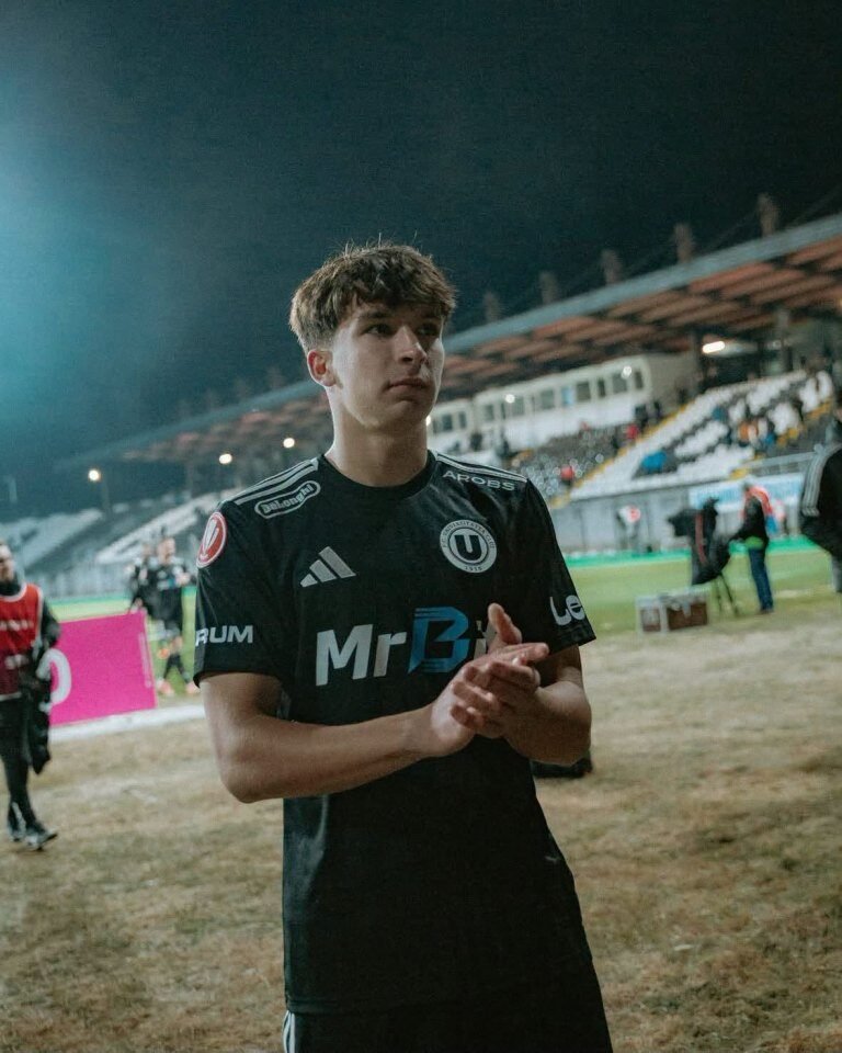 Târgu Lăpuș: Lukas Pall, 16 ani, a debutat în Superliga pentru Universitatea Cluj, victorie 3-0 cu Corvinul