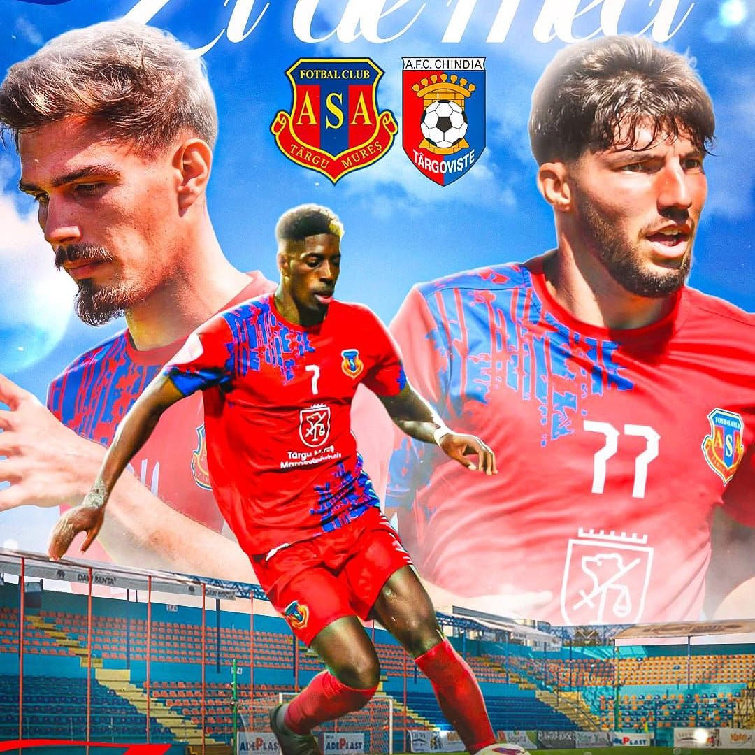 Târgu Mureș: ASA primește astăzi pe Chindia Târgoviște, în Liga 2, de la ora 17:30