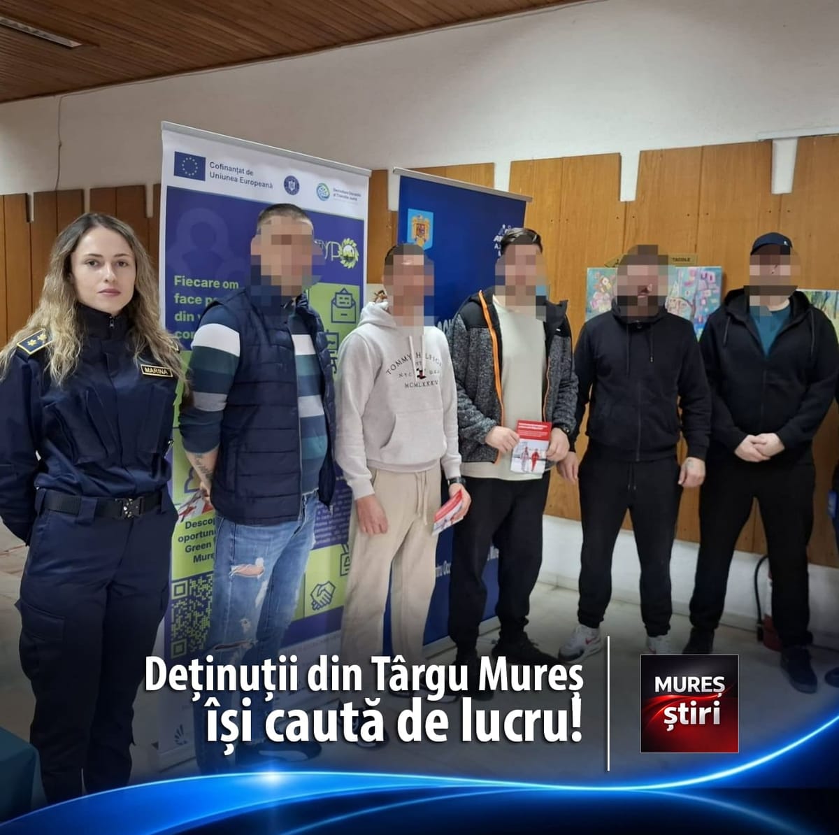 Târgu Mureș: deținuți din penitenciar, la Bursa Locurilor de Muncă organizată de AJOFM Mureș