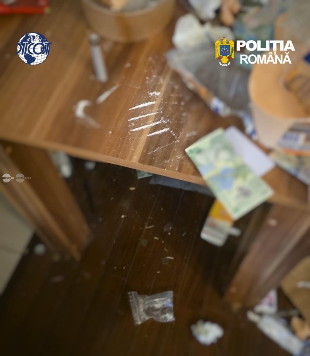 Târgu Mureș: două persoane reținute pentru trafic de droguri, aproape 900 de grame de cristal descoperite