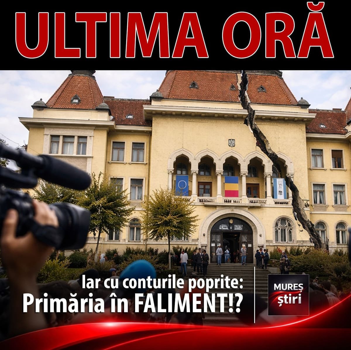 Târgu Mureș: Primăria are conturile poprite pentru 8,4 milioane de lei, executivul invocă proceduri