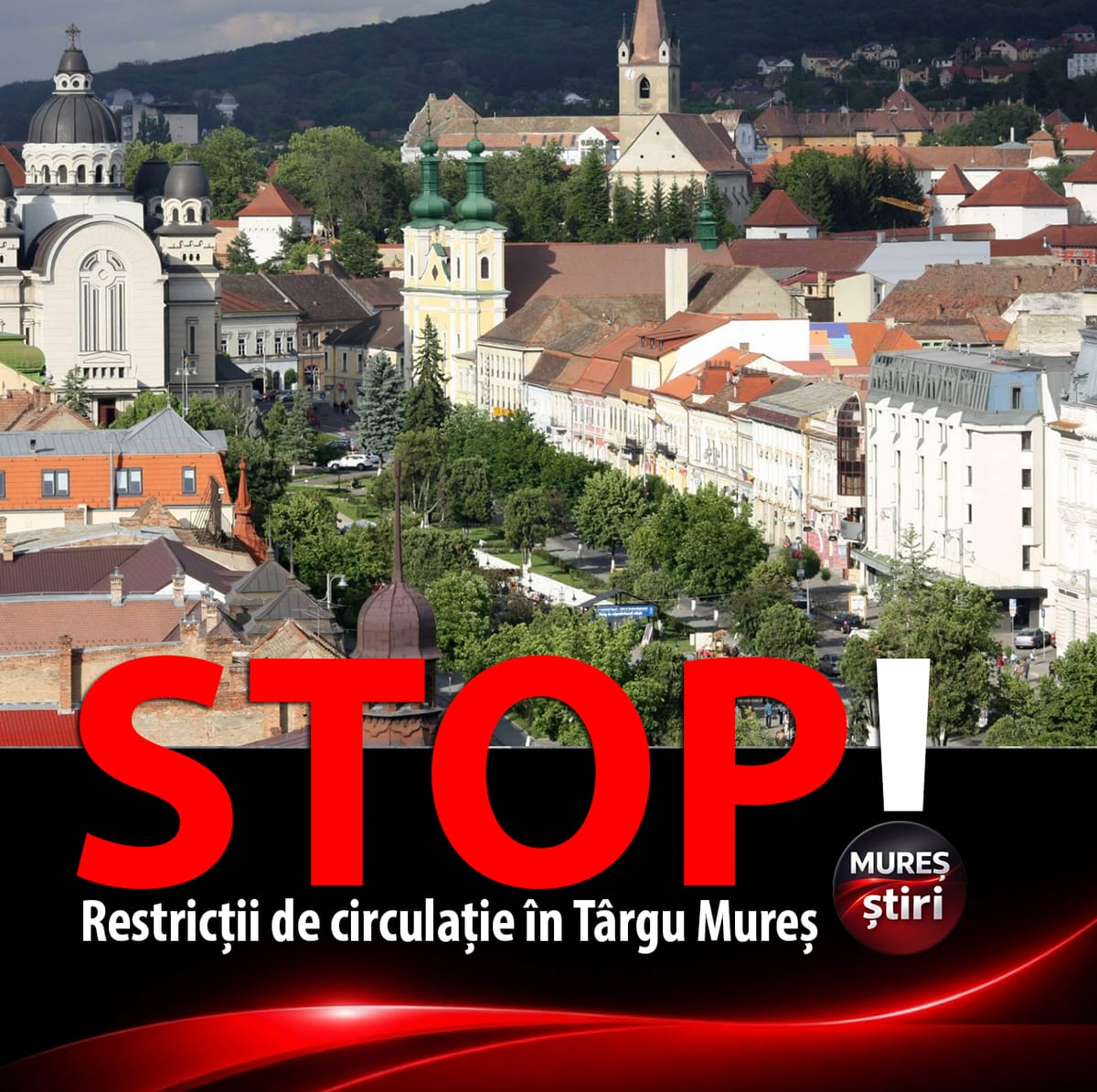 Târgu Mureș: restricții temporare de circulație pe mai multe artere, cu ocazia Ștafetei Veteranilor INVICTUS