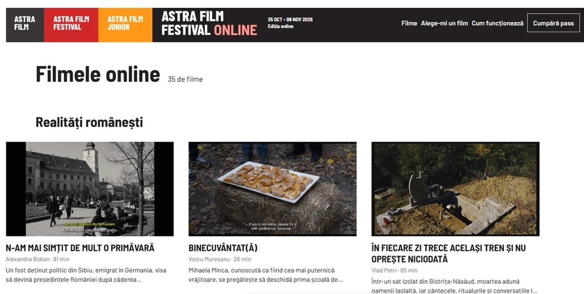 Telciu: documentarul filmat de Vlad Petri a câștigat cel mai bun documentar la ASTRA Film Festival