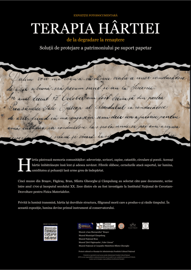„Terapia hârtiei” deschide seria evenimentelor publice ale proiectului „Documente de patrimoniu” la Muzeul „Casa Mureșen