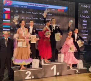 Timișoara: Angelina Avram și Eduard Dica, vicecampioni mondiali la dans sportiv Junior II Standard